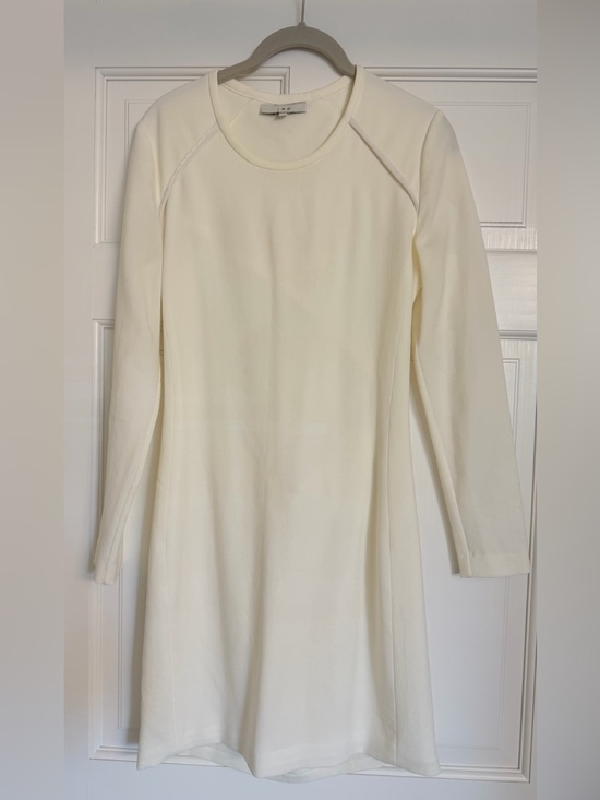 IRO Dresses & Skirts - IRO Cream Long-Sleeve Round-Neck Dress